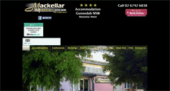 Desktop Screenshot of mackellarmotel.com.au